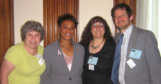 RESULTS partners from California with Rep. Barbara Lee